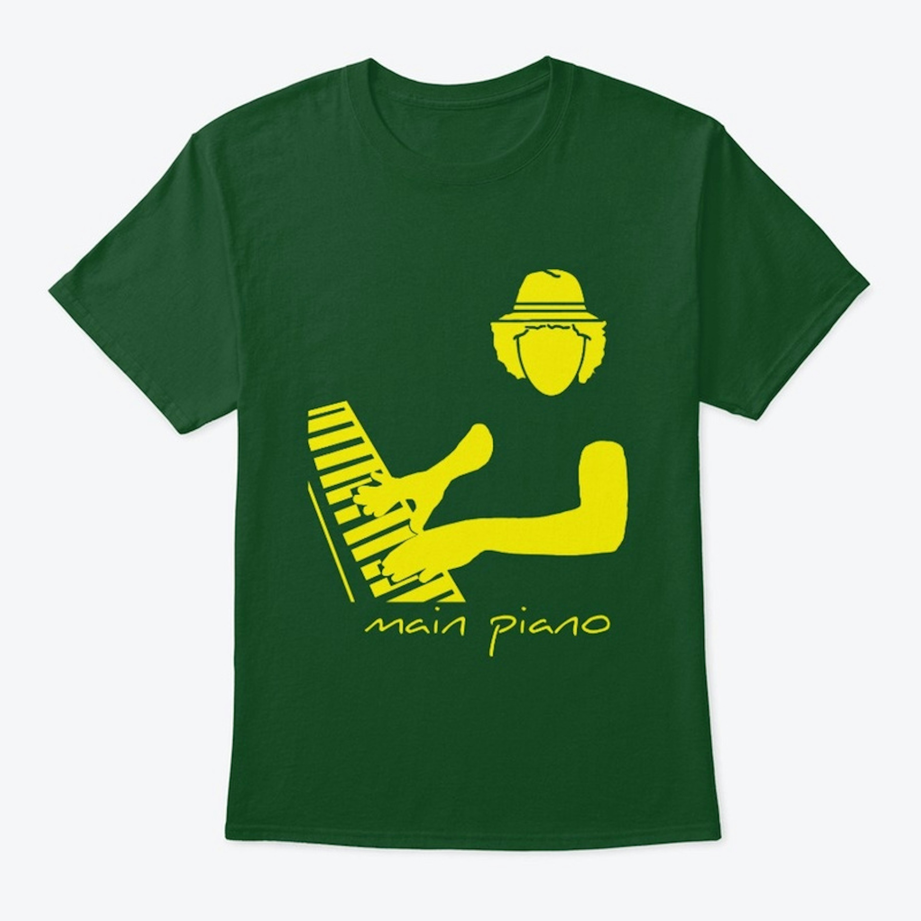 Main Piano T-Shirt (Yellow Logo)