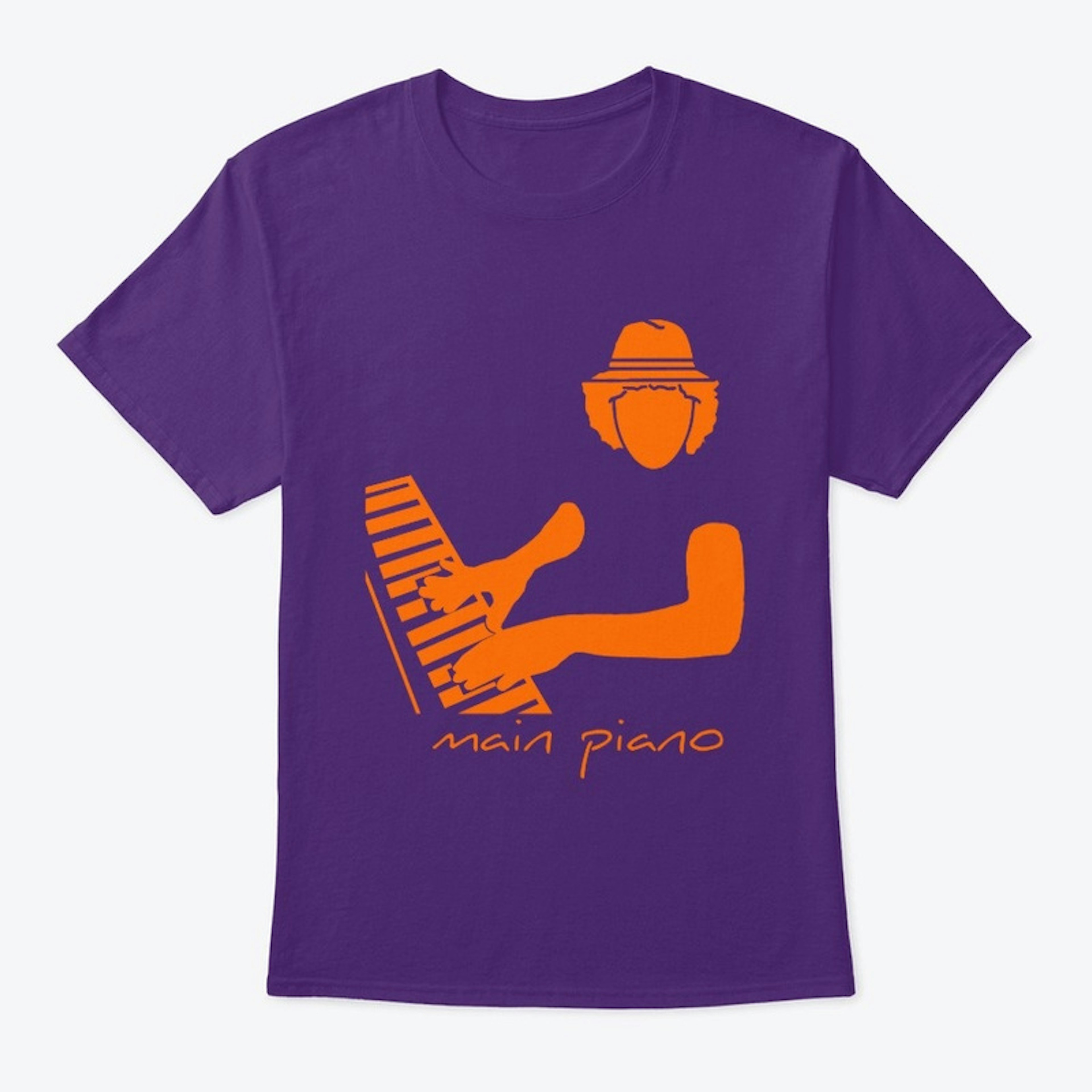 Main Piano T-Shirt (Orange Logo)
