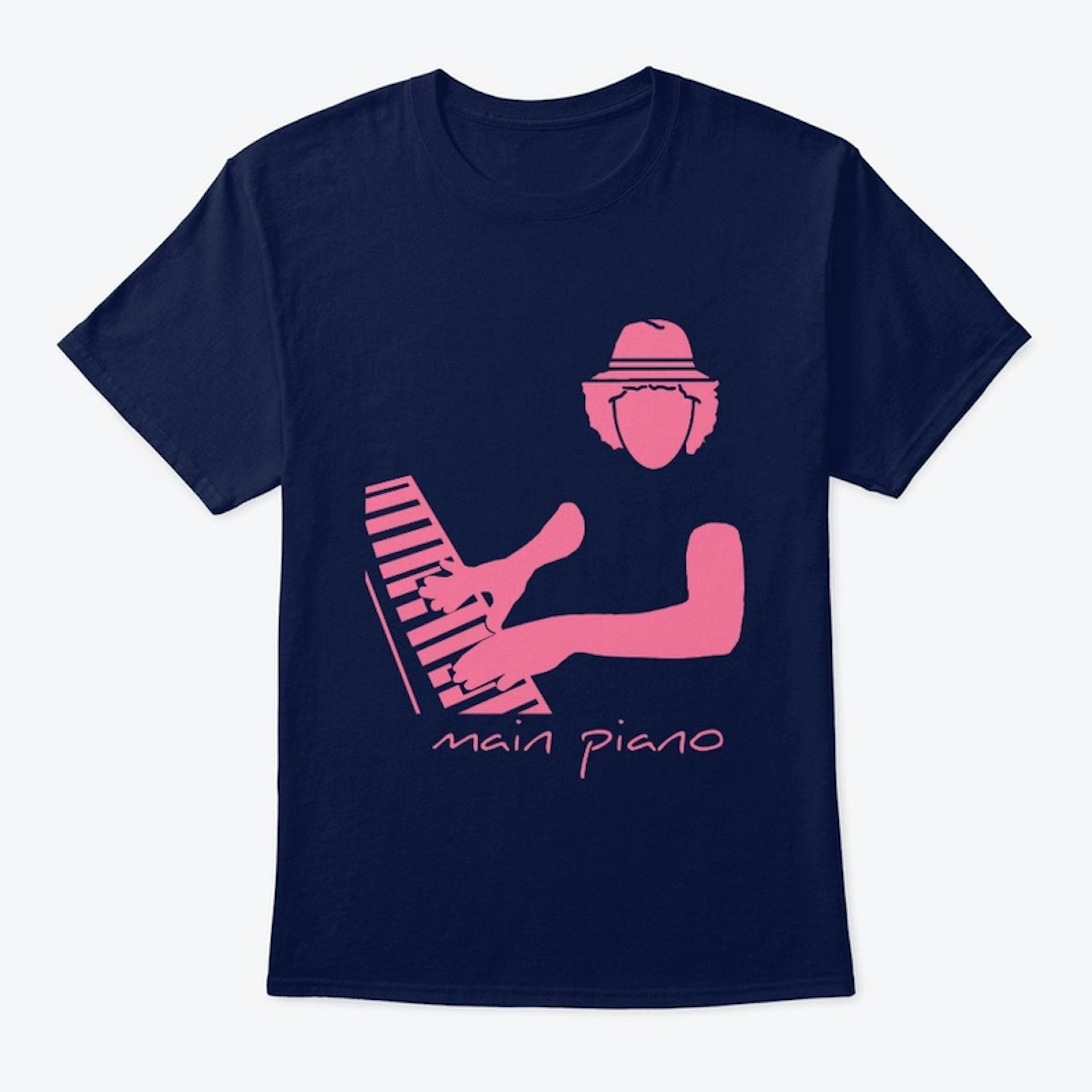 Main Piano T-Shirt (Pink Logo)