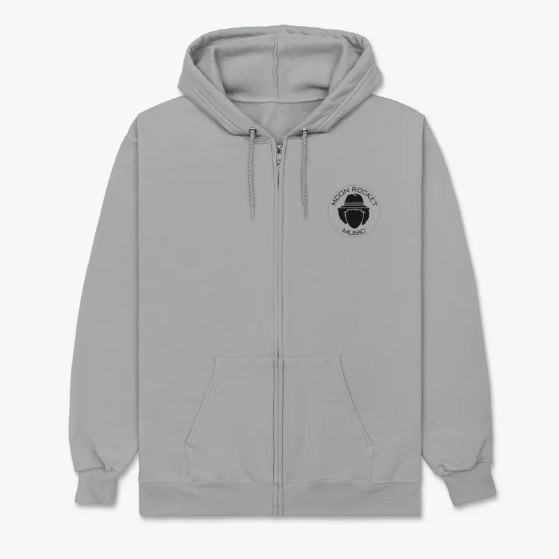 Zip Hoodie Black Logo